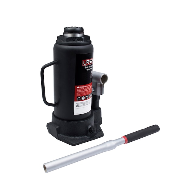 Industrial hydraulic bottle jack, 12 ton